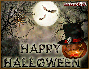 Счастливого Хэллоуина. Видео открытка. Happy Halloween.