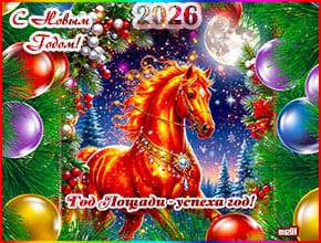 Успеха в Новом 2026 году. Музыкальная картинка